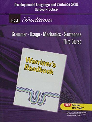Book Developmental Language and Sentence Skills Guided Practice: Support for Warrior's Handbook free