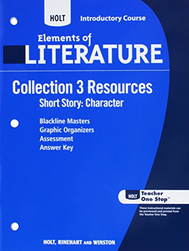 Book Collection 3 Resources Short Story: Character (Elements of Literature, Grade 6, Introductory Course) free