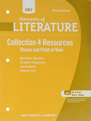 Book Collection 4 Resources: Theme and Point of View (Elements of Literature, Grade 7, 1st Course) free