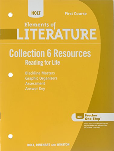 Book Holt Elements of Literature: Collection 6 Resources  Grade 7 free