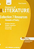 Book Collection 7 Resources: Elements of Poetry (Elements of Literature, Grade 7, 1st Course) free