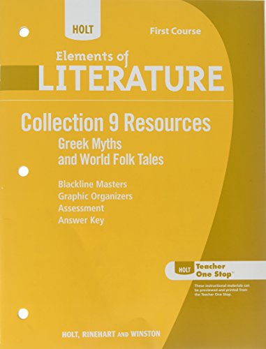 Book Collection 9 Resources: Greek Myths and World Folk Tales (Elemenets of Literature, Grade 7, 1st Course) free