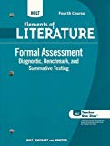 Book Holt Elements of Literature, Formal Assessment: Diagnostic, Benchmark, and Summative Testing, 4th Course free