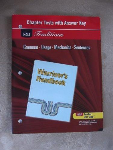 Book Chap Test G8 Holt Trad Warnrhndbk 2008 free