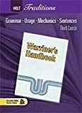 Book Chapter Tests with Answer Key for Warriner's Handbook, Third Course, Holt Traditions free