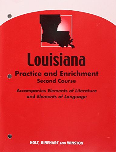Book Elements of Literature Louisiana: Practice Enrichment Workbook, Grade 8 free