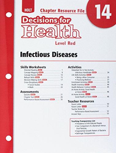 Book Decisions for Health: Chapter Resource File Level Red Chapter 14: Infectious Diseases free