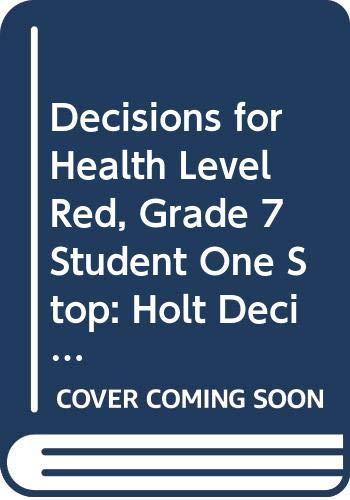 Book Decisions for Health: Student One-Stop CD-ROM Level Red 2009 free