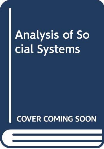 Book Analysis of Social Systems free