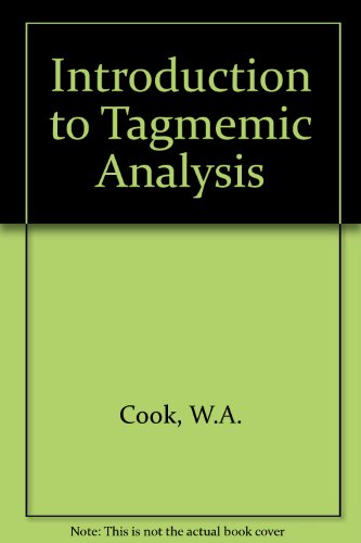 Book Introduction to Tagmemic Analysis free