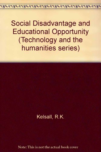 Book Social disadvantage and educational opportunity (Technology and the humanities series) free