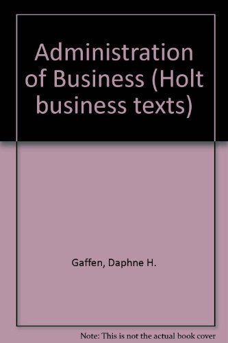 Book Administration of Business free