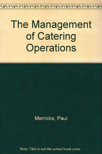 Book Management Of Catering Operations free