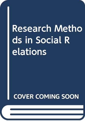 Book Research Methods in Social Relations free