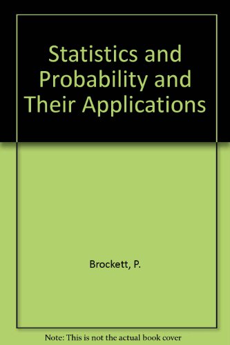 Book Statistics And Probability And Their Applications free