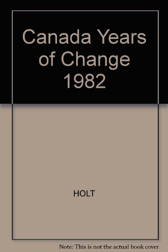 Book Canada, Years of Change free