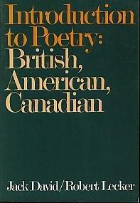 Book Introduction to Poetry: British, American, Canadian. Ed by Jack David free