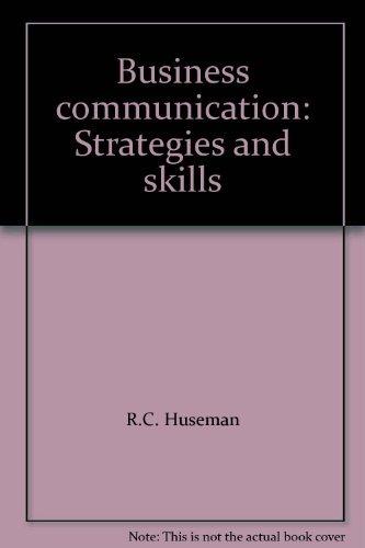 Book Business Communication: Strategies and Skills free