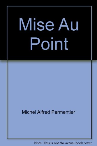 Book Mise Au Point free