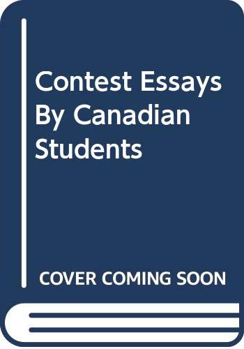 Book Contest Essays By Canadian Students free