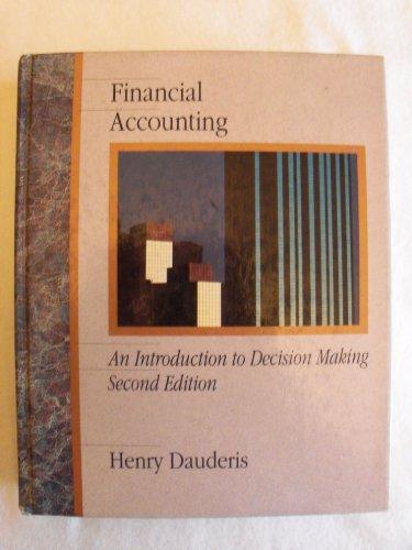 Book Financial Accounting-An Introduction to Decision Making free