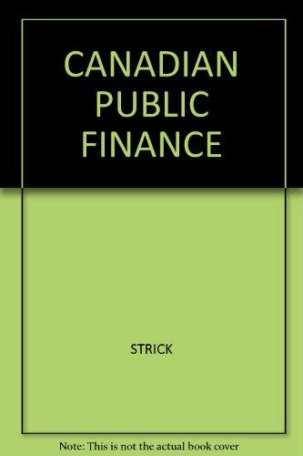 Book Canadian Public Finance free