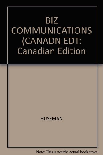 Book BIZ COMMUNICATIONS (CANADN EDT: Canadian Edition free