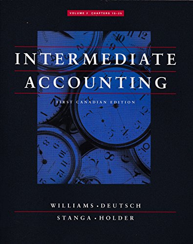 Book Intermediate Accounting Volume 2 Chapters 15-25 First Canadian Edition free