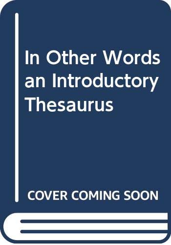 Book In Other Words an Introductory Thesaurus free