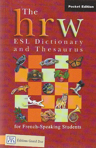Book Grand Duc ESL Dictionary and Thesaurus free