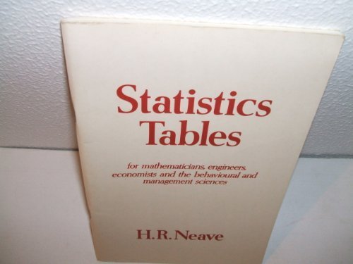 Book Statistics Tables free