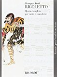 Book RICORDI VERDI G. - RIGOLETTO - CHANT ET PIANO Partition classique Vocale - chorale Voix solo, piano free