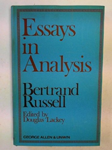 Book Essays in analysis free