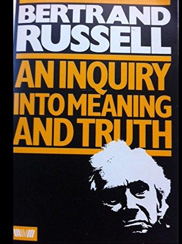 Book Inquiry into Meaning and Truth free