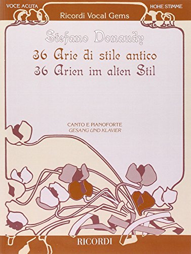 Book 36 ARIAS IN ANTIQUE STYLE - HIGH VOICE CHANT free