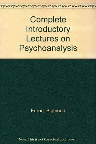 Book The complete introductory lectures on psychoanalysis; free