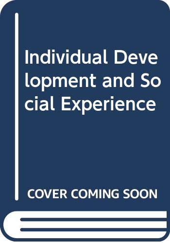 Book Individual Development and Social Experience free
