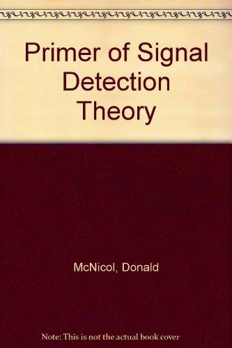 Book A primer of signal detection theory free