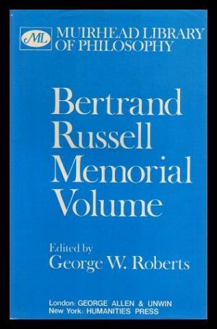 Book Bertrand Russell memorial volume (Muirhead library of philosophy) free