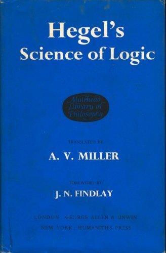 Book Hegel's Science of Logic (Muirhead Library of Philosophy) free