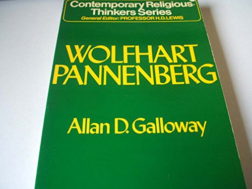 Book Wolfhart Pannenberg (Contemporary Religious Thinkers) free