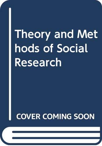 Book Theory & Methods of Soc Research Pb free