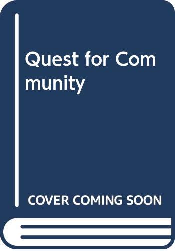 Book The quest for community free