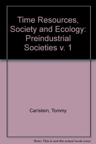 Book Time Resources, Society and Ecology (v. 1) free