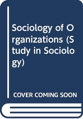 Book A sociology of organisations (Studies in sociology) free