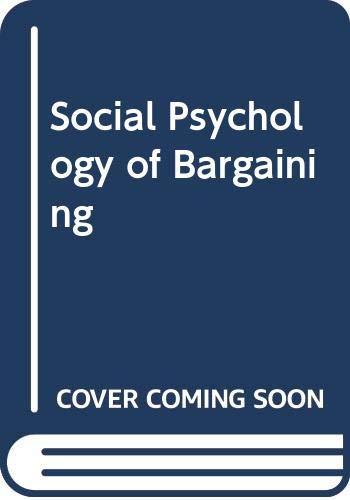 Book The social psychology of bargaining free
