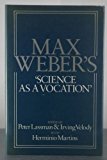 Book Max Weber's 'Science As a Vocation' (English and German Edition) free