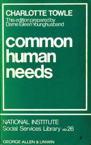 Book Common human needs (National Institute social services library) free