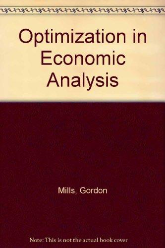 Book Optimisation In Economic Analysis free