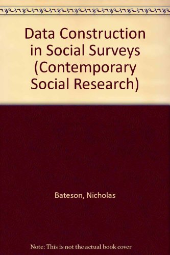 Book Data Construction In Social Surveys free